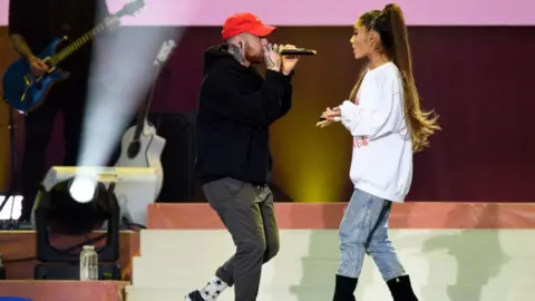 Getty Images Ariana Grande and Mac Miller