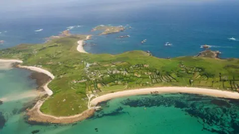 BBC Island surrounded by sea 