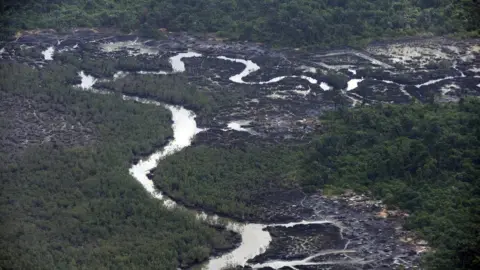 AFP Photo of oil spills in Nigeria's southern Delta state