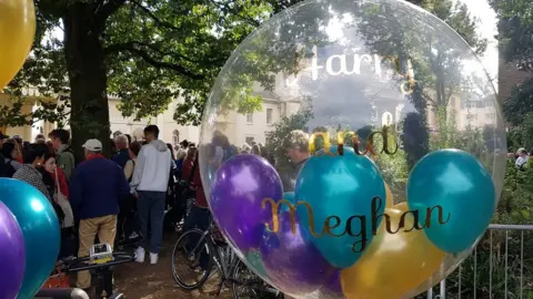 Balloons for the royal visit