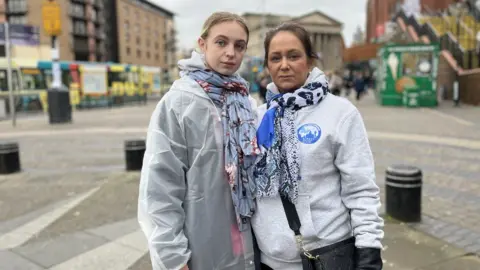 BBC Leanne White and her daughter Mia