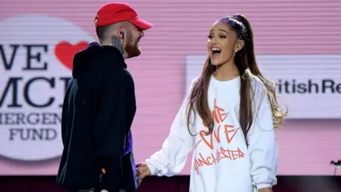Getty Images Mac Miller and Ariana Grande