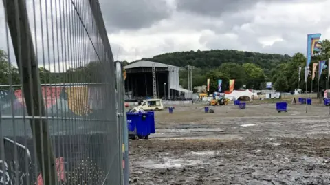 muddy festival site