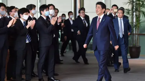Getty Images Former premier Shinzo Abe