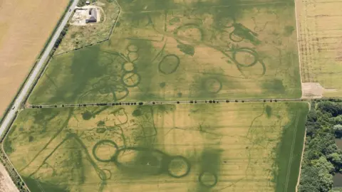 Historic England Eynsham field aerial view