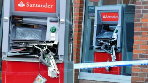 Everything Epping Forest Cash machine after attempted theft
