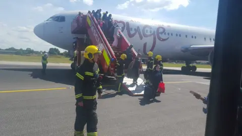Paul Waldie Air Canada Rouge flight at Gatwick