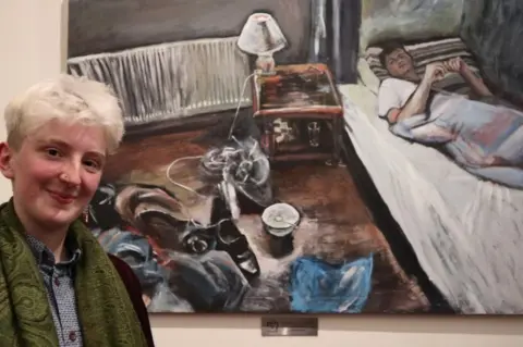 George McBean Robin Cage and painting