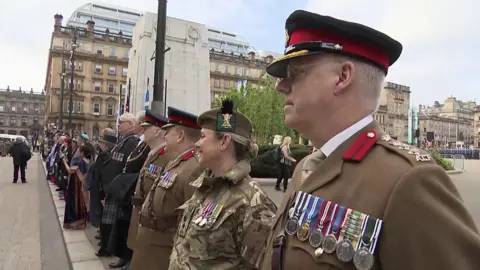 Military parade, Glasgow