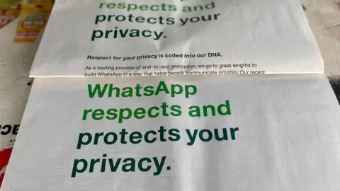 Getty Images Newspapers carrying ads by WhatsApp
