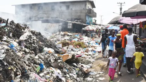 Clara Town slum in Monrovia Liberia