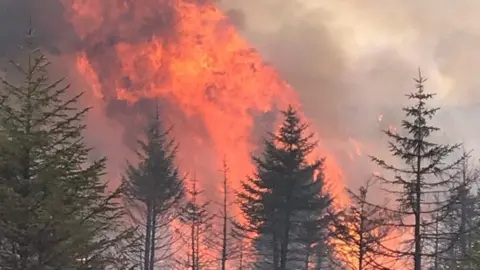 SFRS Dumfries and Galloway D&G blaze