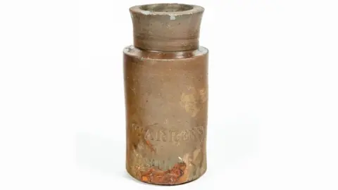 Charles Dickens Museum Stoneware bottle from Warren's factory