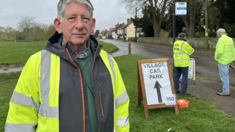 Jo Thewlis/BBC Peter James, chairman of Great Massingham Parish Council