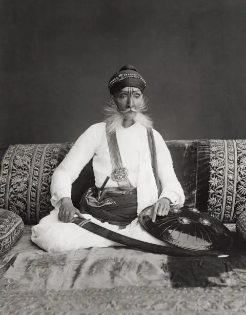 Hulton Archive / Getty Images A portrait of H.H The Maharajah Sahib of Bundi