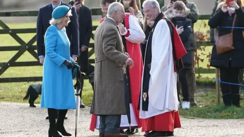 Joe Giddens/PA Royals at church