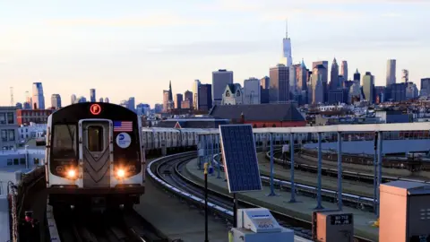 Getty Images A train in NYC.