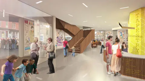 Scottish Borders Council Tapestry centre artist's impression