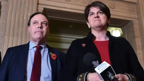 Getty Images Nigel Dodds and Arlene Foster