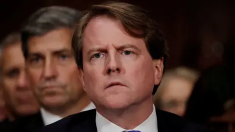 Reuters Don McGahn, pictured in September 2018