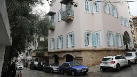 AFP Image shows a house in Beirut that belongs to Mr Ghosn