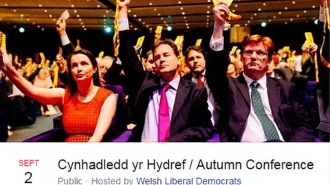 Liberal Democrats Kirsty Williams, Nick Clegg and Danny Alexander