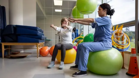 Getty Images Physiotherapy session