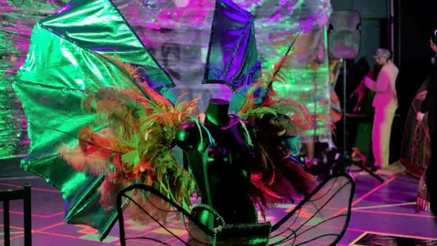 Anna de Escobar Mannequin with Mas costume on it