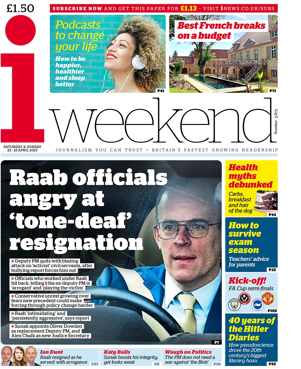 'Raab quits in fury' and 'tonedeaf resignation'