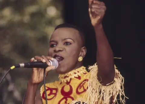 Getty Images Angélique Kidjo performing in New York, the US - August 1994