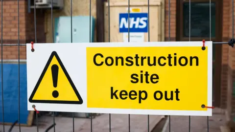 Alamy NHS construction site