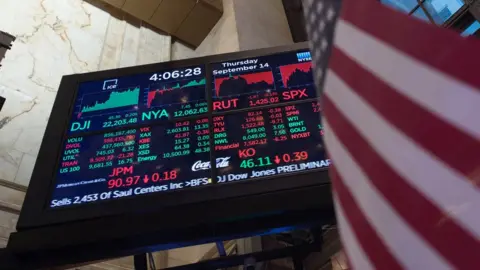 Getty Images screen showing stocks