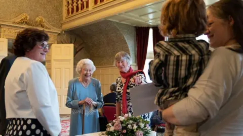 PA Media The Queen in Sandringham on 5 February