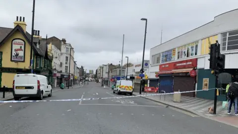 BBC London Road scene in West Croydon