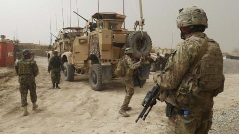 Two Americans killed at military base in Afghanistan - BBC News