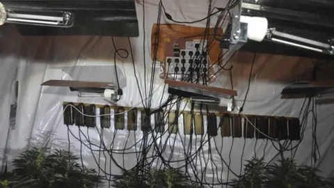 Lancashire Police Wiring inside the building