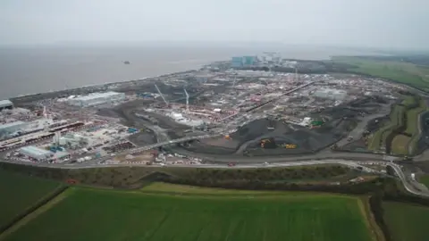 BBC The building site of Hinkley Point C