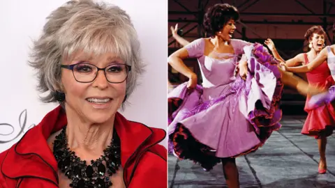 Getty Images Rita Moreno now and in West Side Story