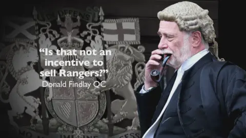 Defence QC Donald Findlay asked if the agreement was an incentive to sell Rangers and Ian Shanks said it was