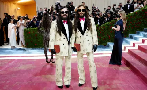 Getty Images Alessandro Michele and Jared Leto