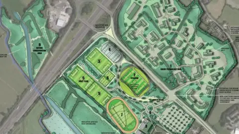 Forest Green Rovers An artists' impression of the Eco Park