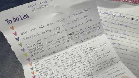 Jon Wright/BBC Handwritten poems