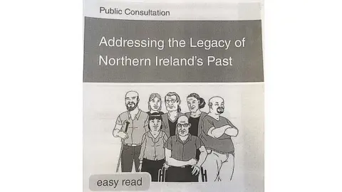 BBC Picture of a document which is part of the government's public consultation process on legacy.