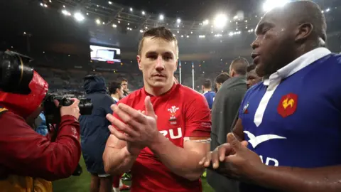 Wales celebrate against France