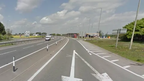 Google Stretch of A1 near Colsterworth