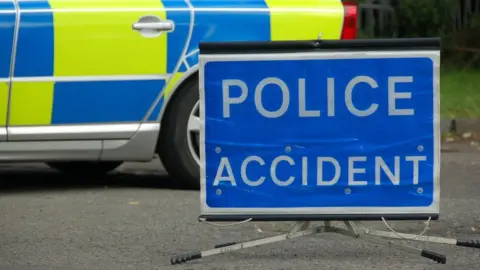 BBC Police accident sign