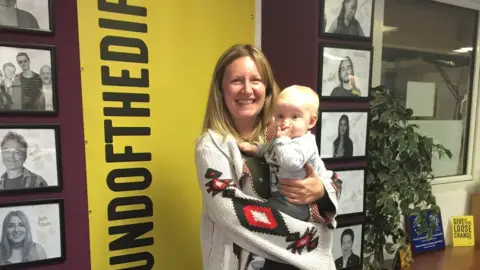 Family photo Sarah Rees and her 18-month-old son