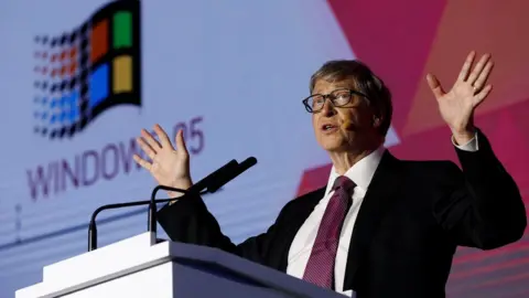 Reuters Microsoft founder Bill Gates speaks during the opening ceremony of the Reinvented Toilet Expo showcasing sewerless sanitation technology in Beijing, China November 6, 2018.