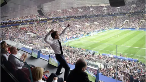 EPA President Macron celebrates in Moscow