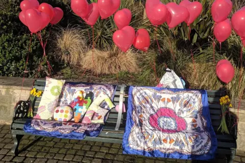 Stuart Semple Decorated Bournemouth bench